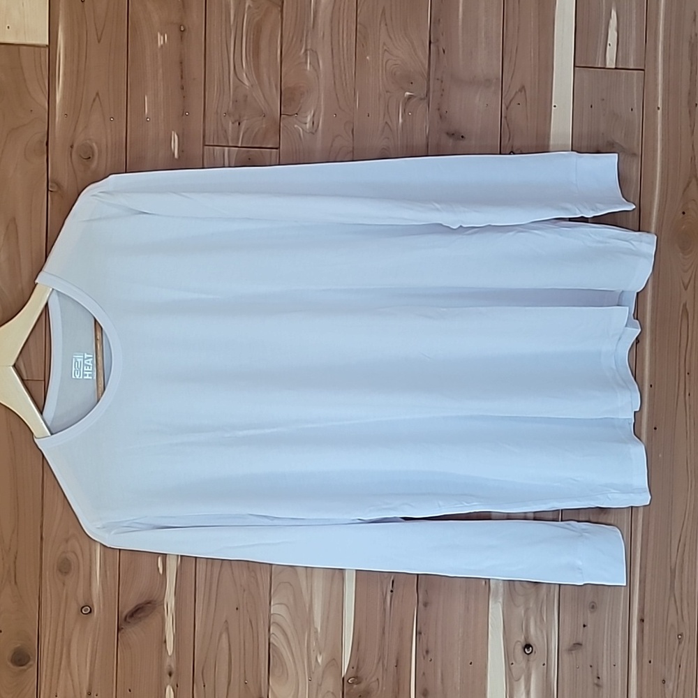 32 Degrees Heat Long-Sleeve Shirt, Size XL, White